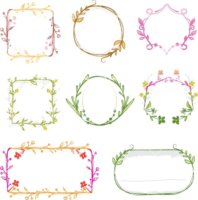 Vector Hand Drawn Elements Mega Bundle - Hand Drawn Ornaments Vector Set
